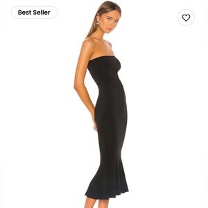 Norma Kamali Strapless Fishtail Dress